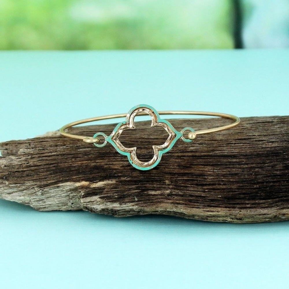 Patina Quatrefoil Bracelet🍁